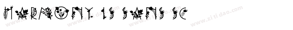 harmony is sans sc字体转换